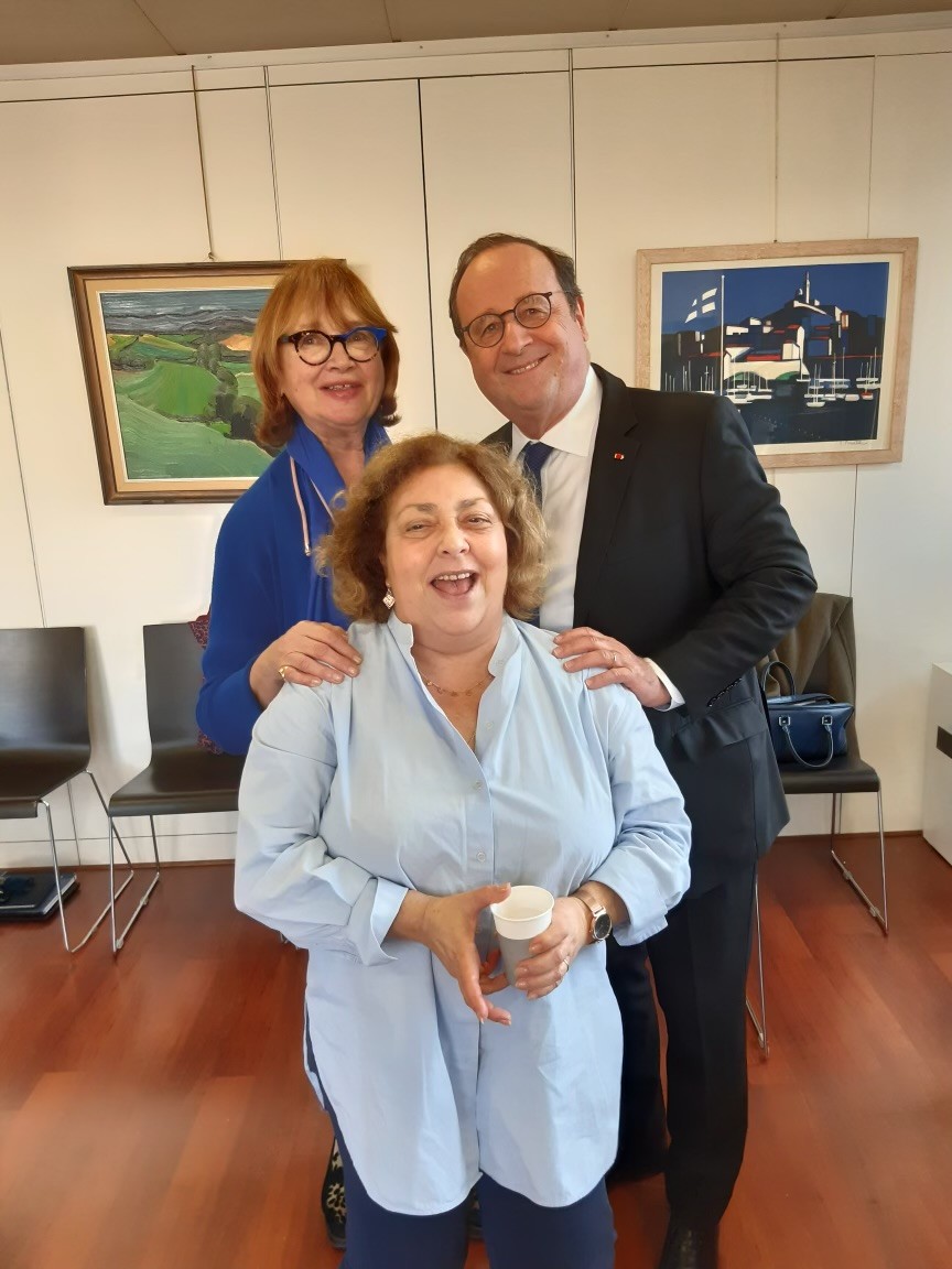 Jany Nahon et François Hollande